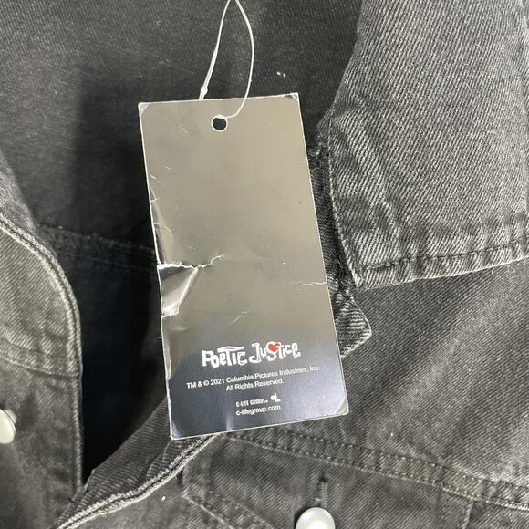 Y2K Chemistry Denim Jacket Mens Small Poetic Justice Tupac Hip Hop 90s Rap - Picture 9 of 15